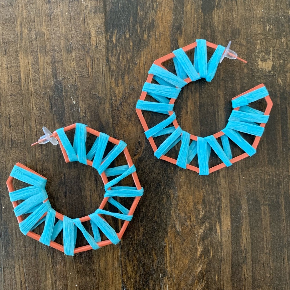 Fun blue earrings